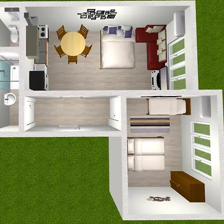 Center - Basic Flat With 2 Separate *